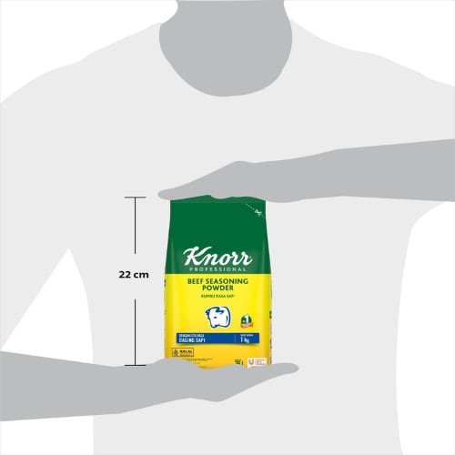 Knorr Bumbu Rasa Sapi 1kg - Knorr Beef Powder, dengan ekstrak daging sapi, menghasilkan kaldu sapi dengan rasa dan aroma daging yang mantap dalam waktu yang singkat! Cocok digunakan untuk berbagai jenis aplikasi